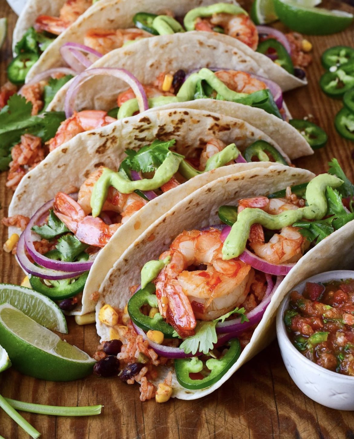 Tacos aux crevettes